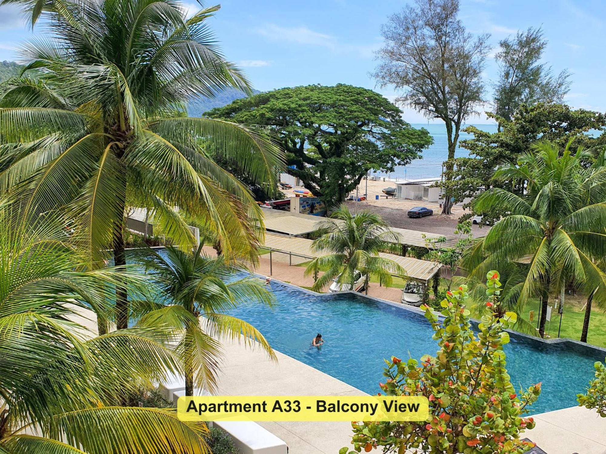 By The Sea- Pool And Sea View Apartman Batu Ferringhi Kültér fotó